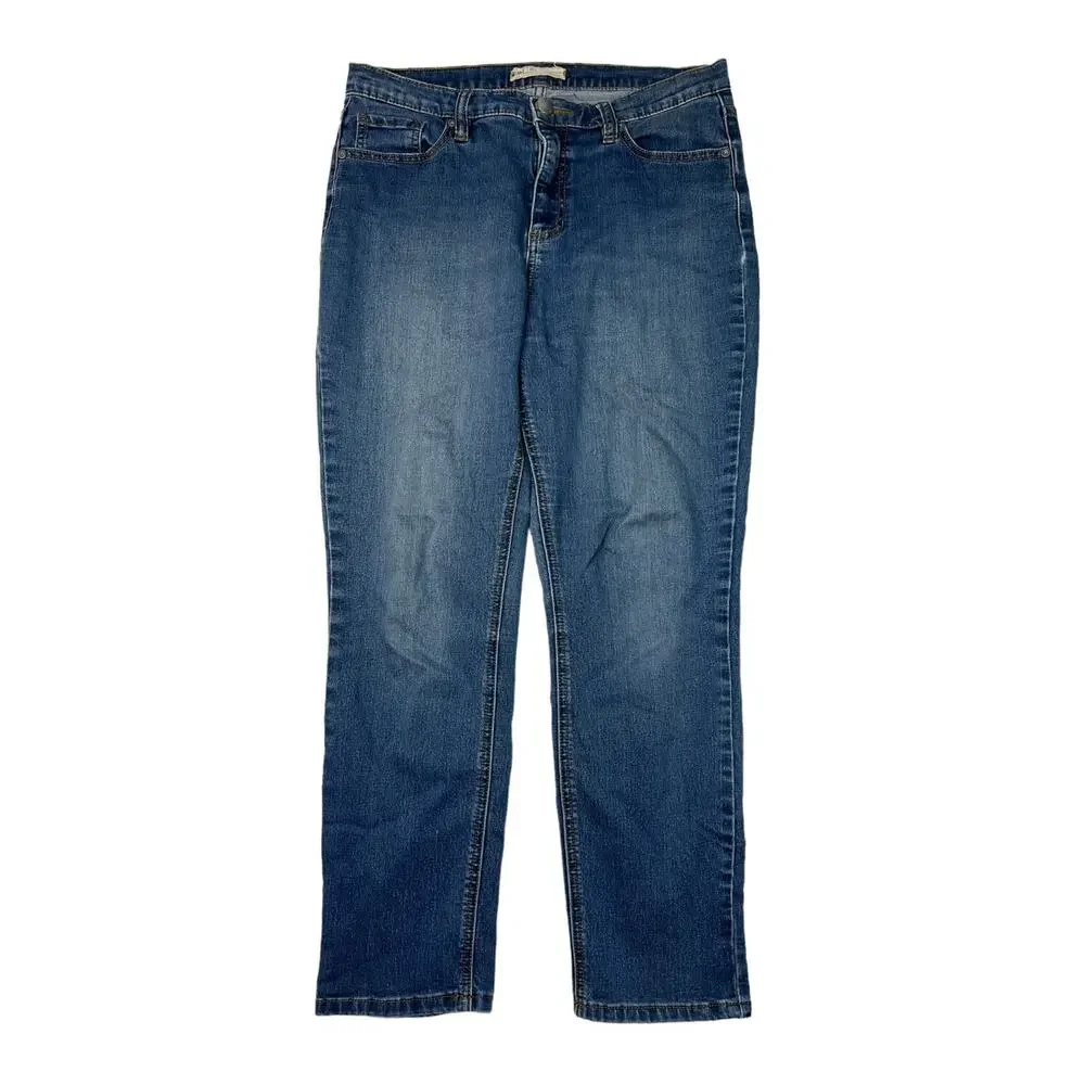 Free People High-Rise Ankle Skinny Jean Denim Stretch Medium Wash Womens 31